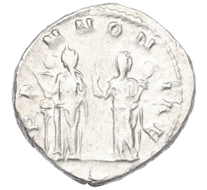 Монета Антониниан 249-251 года Римская Империя — Траян Деций (Артикул: K12-70054) — Фото №2