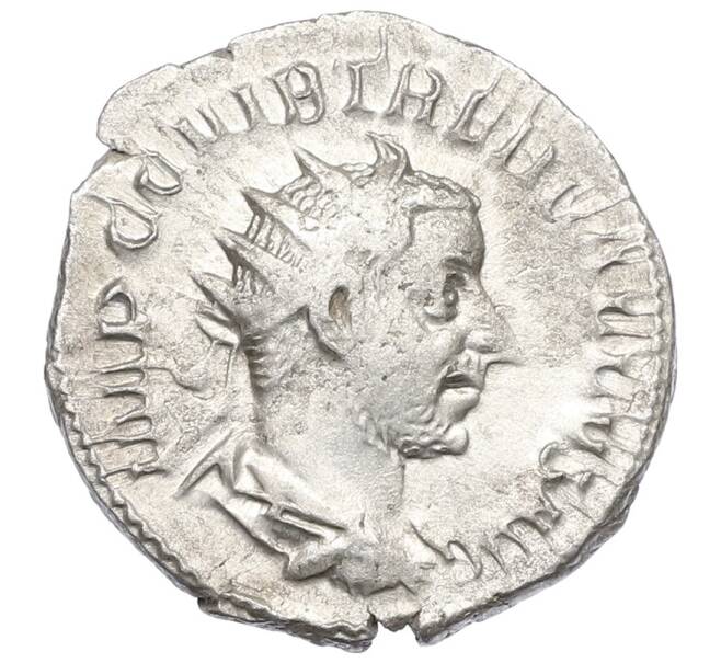 Монета Антониниан 251-253 года Римская Империя — Требониан Галл (Артикул: K12-70061) — Фото №1