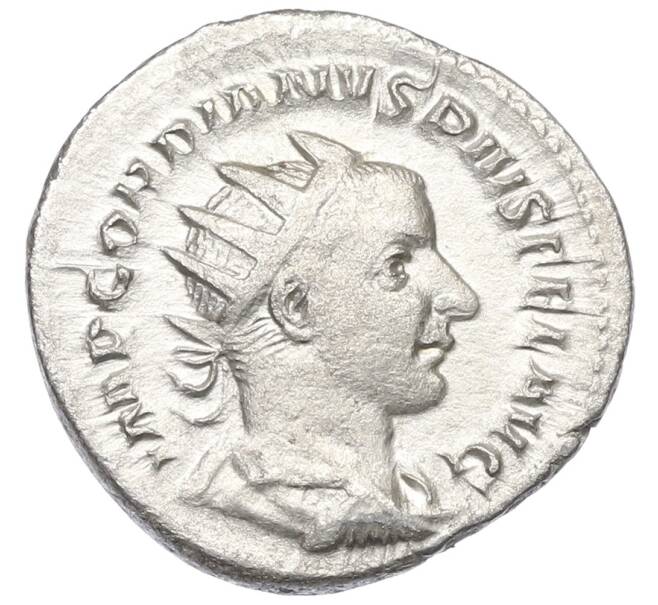 Монета Антониниан 238-244 года Римская Империя — Гордиан III (Артикул: K12-70064) — Фото №1