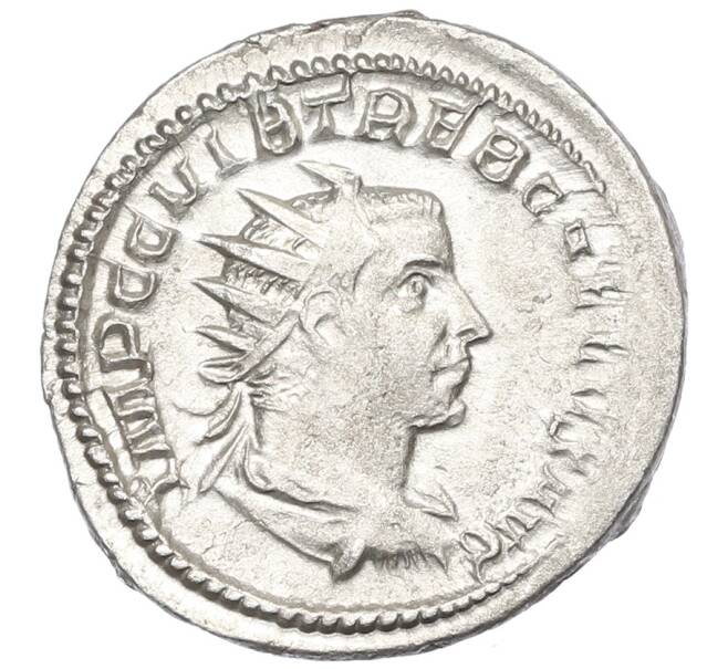 Монета Антониниан 251-253 года Римская Империя — Требониан Галл (Артикул: K12-70071) — Фото №1