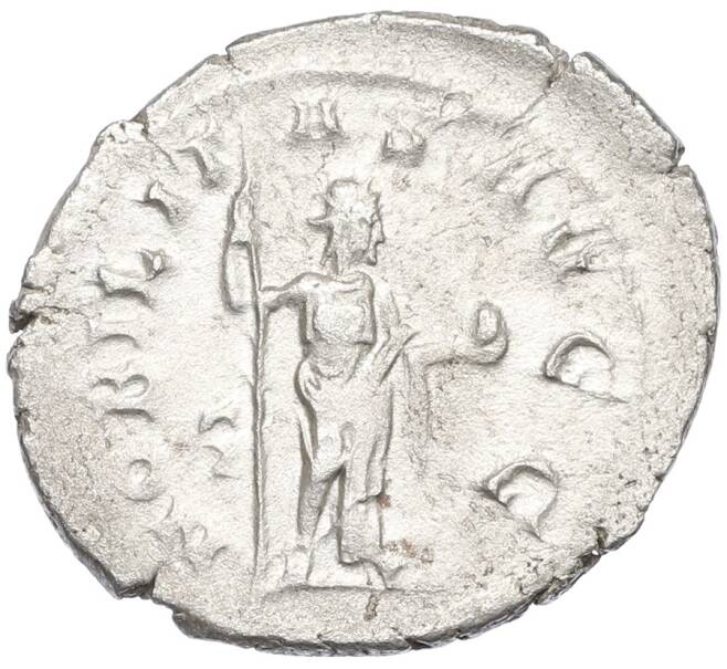 Монета Антониниан 244-249 года Римская Империя — Филипп I Араб (Артикул: K12-70075) — Фото №2