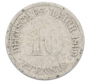 10 пфеннигов 1899 года G Германия — Фото №1
