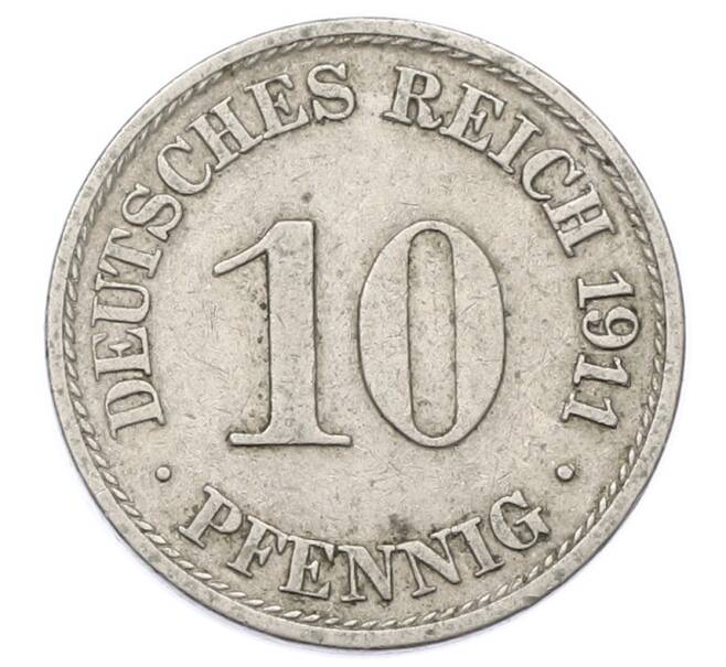 Монета 10 пфеннигов 1911 года A Германия (Артикул: T11-23597) — Фото №1