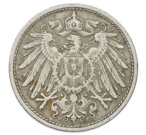 10 пфеннигов 1908 года F Германия — Фото №2