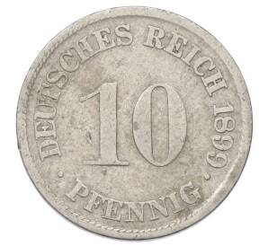 10 пфеннигов 1899 года F Германия — Фото №1