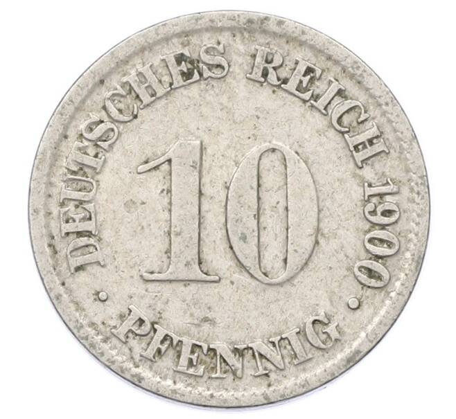 Монета 10 пфеннигов 1900 года D Германия (Артикул: T11-23615) — Фото №1
