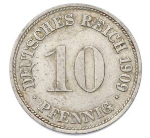 10 пфеннигов 1909 года D Германия — Фото №1