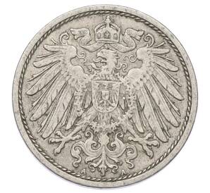 10 пфеннигов 1911 года A Германия — Фото №2