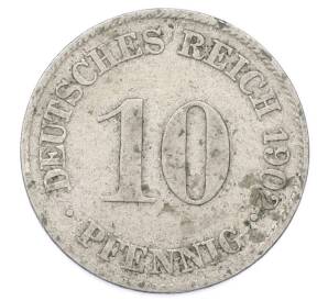 10 пфеннигов 1902 года J Германия — Фото №1
