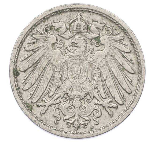 Монета 10 пфеннигов 1912 года D Германия (Артикул: T11-23653) — Фото №2