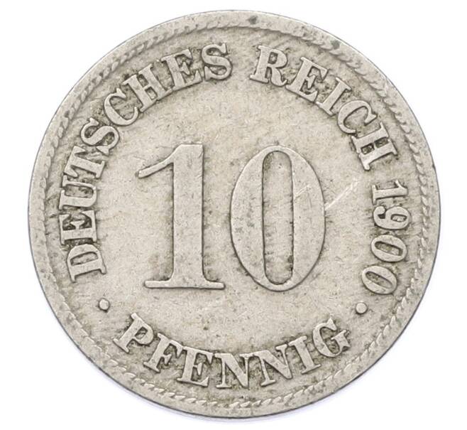 Монета 10 пфеннигов 1900 года D Германия (Артикул: T11-23654) — Фото №1