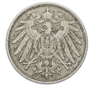 10 пфеннигов 1911 года J Германия — Фото №2