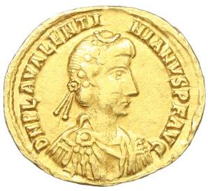 Солид 425-455 года Римская Империя — Валентиниан III — Фото №1