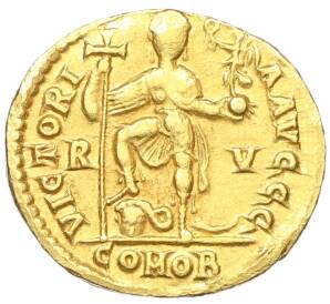 Солид 425-455 года Римская Империя — Валентиниан III — Фото №2