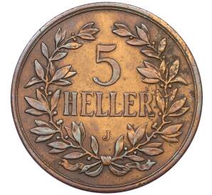 5 геллеров 1908 года Германская Восточная Африка — Фото №1