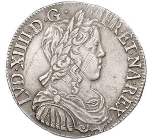 1/2 экю 1651 года Франция — Фото №1