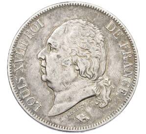 5 франков 1824 года А Франция — Фото №2