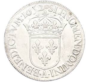 1 экю 1652 года А Франция — Фото №2