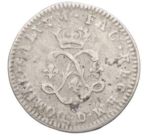 4 денье 2 соля 1691 года D Франция — Фото №2