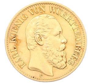 10 марок 1876 года Германия (Вюртемберг) — Фото №1
