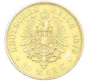 10 марок 1879 года Германия (Гамбург) — Фото №2