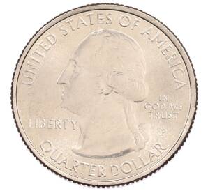 1/4 доллара (25 центов) 2014 года P США «Национальные парки — №21 Национальный парк Грейт-Смоки-Маунтинс»