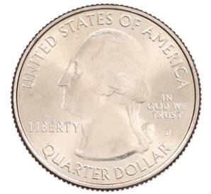 1/4 доллара (25 центов) 2014 года D США «Национальные парки — №21 Национальный парк Грейт-Смоки-Маунтинс» — Фото №2