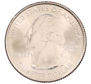 1/4 доллара (25 центов) 2015 года D США «Национальные парки — №30 Национальный исторический парк Саратога»