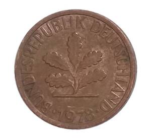 1 пфенниг 1978 года D Германия — Фото №1