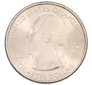 1/4 доллара (25 центов) 2015 года D США «Национальные парки — №29 Национальное убежище дикой природы Бомбай-Хук» — Фото №2