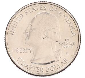 1/4 доллара (25 центов) 2016 года D США «Национальные парки — №32 Национальный парк Камберленд-Гэп» — Фото №2