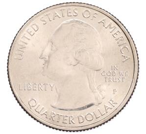 1/4 доллара (25 центов) 2017 года Р США «Национальные парки — №36 Национальный парк Эффиджи Маундс (Фигурные Курганы)» — Фото №2