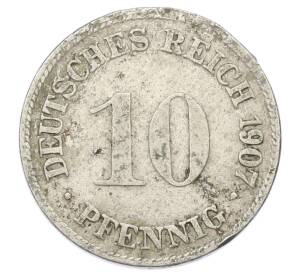 10 пфеннигов 1907 года D Германия — Фото №1