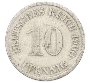 10 пфеннигов 1900 года J Германия — Фото №1