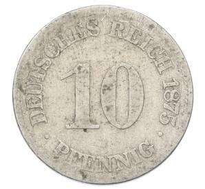 10 пфеннигов 1875 года E Германия — Фото №1