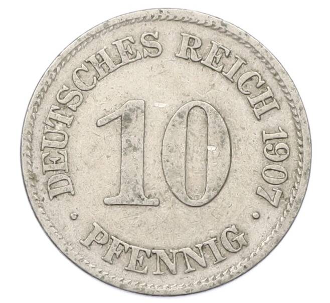 Монета 10 пфеннигов 1907 года E Германия (Артикул: T11-23680) — Фото №1