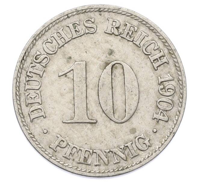Монета 10 пфеннигов 1904 года D Германия (Артикул: T11-23683) — Фото №1