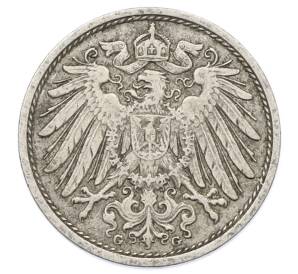 10 пфеннигов 1908 года G Германия — Фото №2