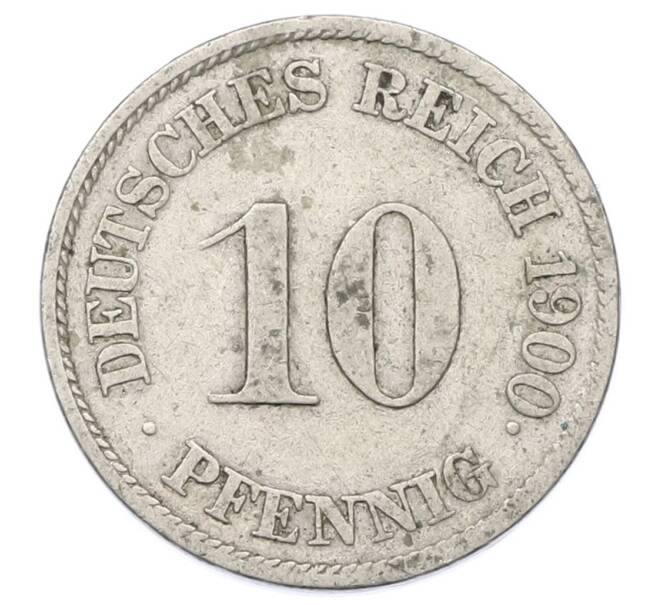 Монета 10 пфеннигов 1900 года J Германия (Артикул: T11-23692) — Фото №1