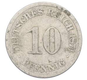 10 пфеннигов 1874 года A Германия — Фото №1