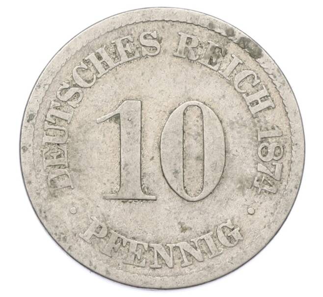 Монета 10 пфеннигов 1874 года A Германия (Артикул: T11-23699) — Фото №1
