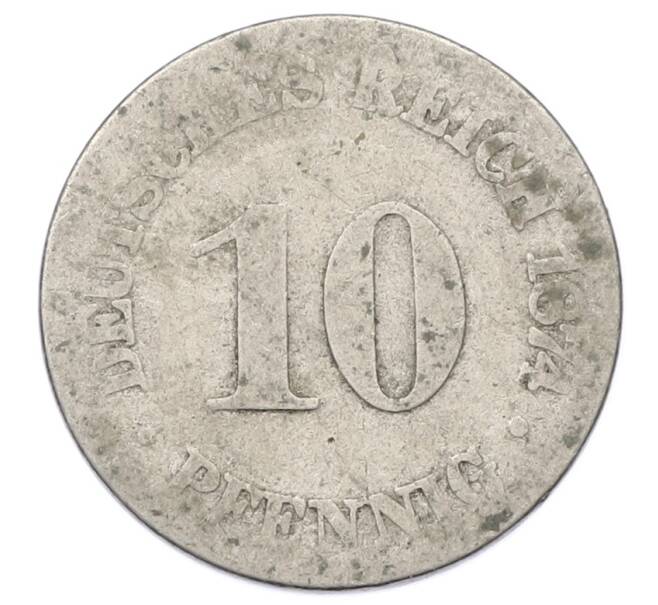 Монета 10 пфеннигов 1874 года Германия (Артикул: T11-23703) — Фото №1
