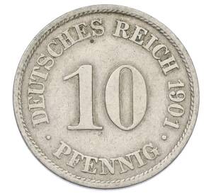 10 пфеннигов 1901 года A Германия — Фото №1