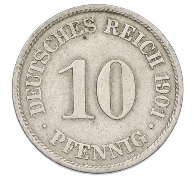 Монета 10 пфеннигов 1901 года A Германия (Артикул: T11-23704) — Фото №1