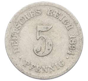 5 пфеннигов 1894 года G Германия — Фото №1