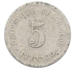 5 пфеннигов 1900 года A Германия — Фото №1