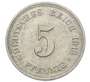 5 пфеннигов 1913 года D Германия — Фото №1