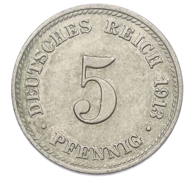 Монета 5 пфеннигов 1913 года D Германия (Артикул: T11-23718) — Фото №1