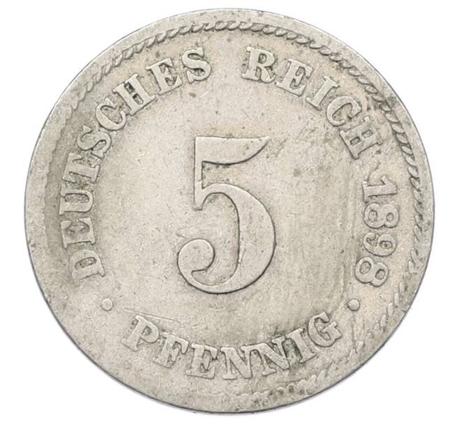 Монета 5 пфеннигов 1898 года J Германия (Артикул: T11-23719) — Фото №1