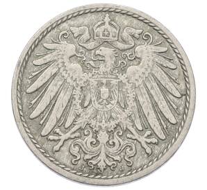 5 пфеннигов 1908 года J Германия — Фото №2